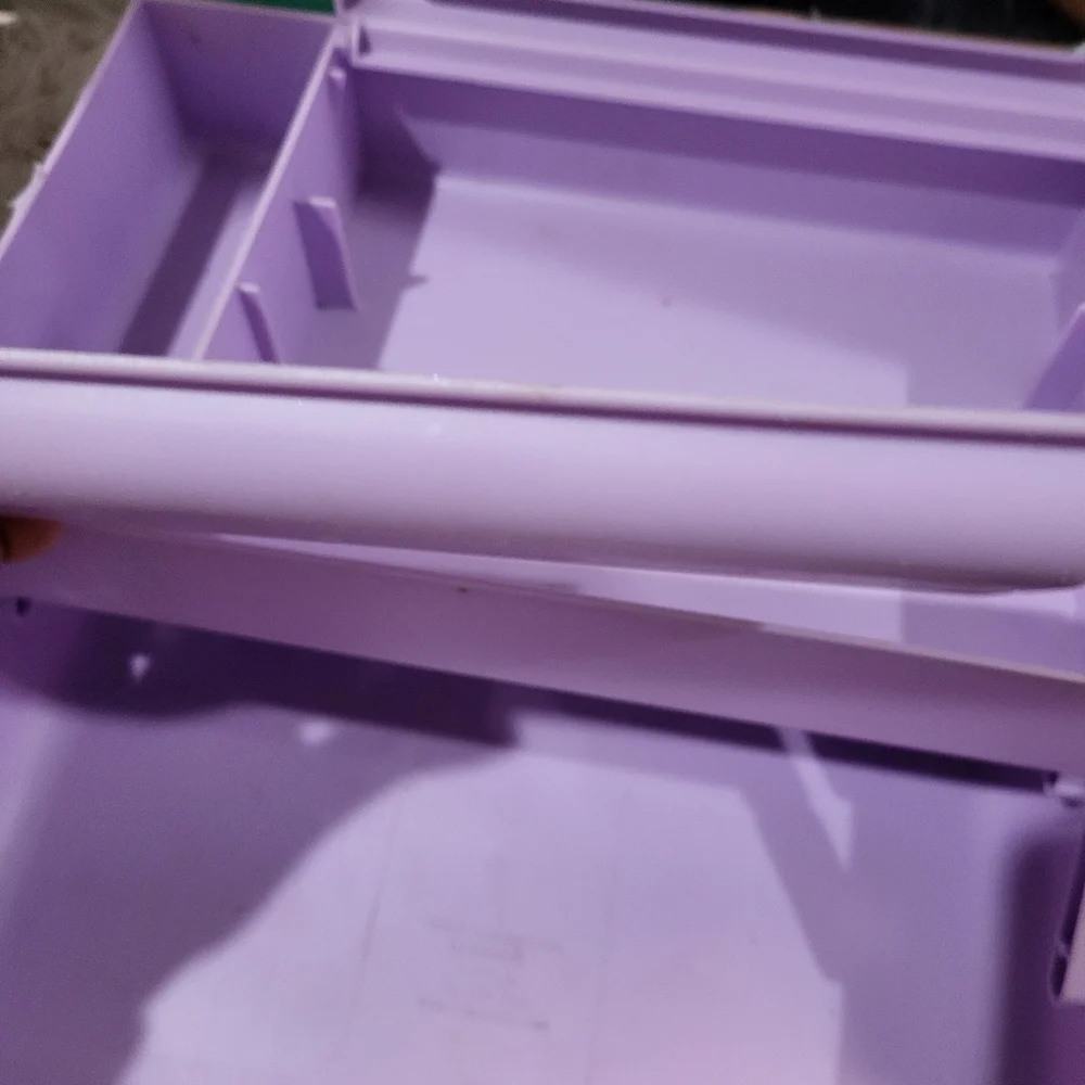 Vintage 90’s Caboodles of California Teal & Purple Makeup Box Case